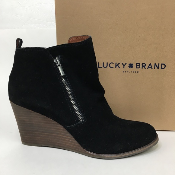 lucky brand yesterr wedge bootie